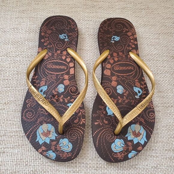 Havaianas Slim Flip Flops Sz 6 - Picture 3 of 10